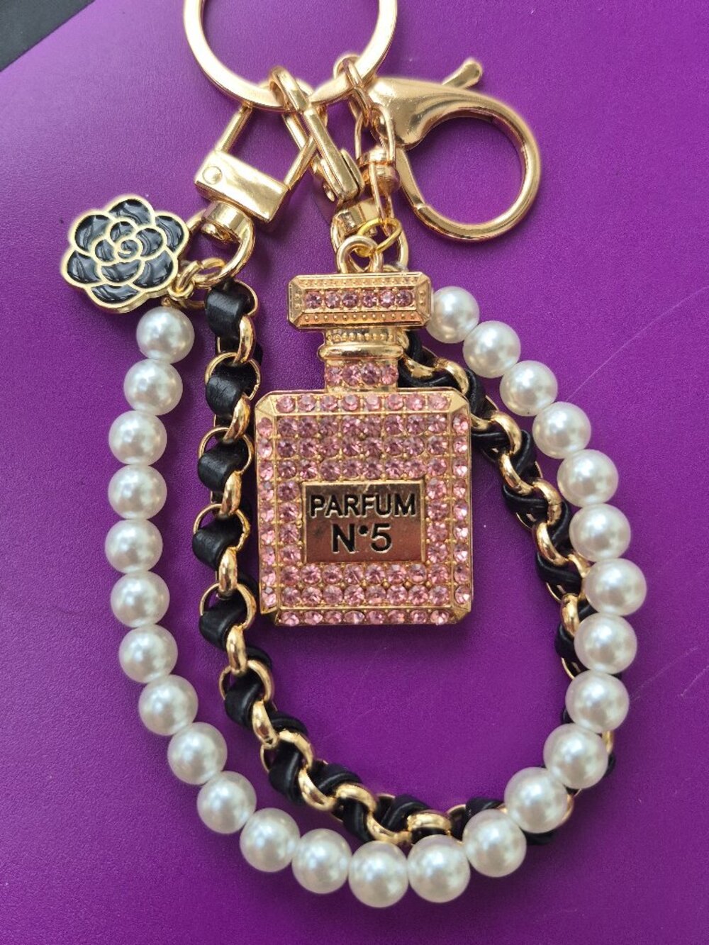 Parfum No#5 Keychain with wrist strap New